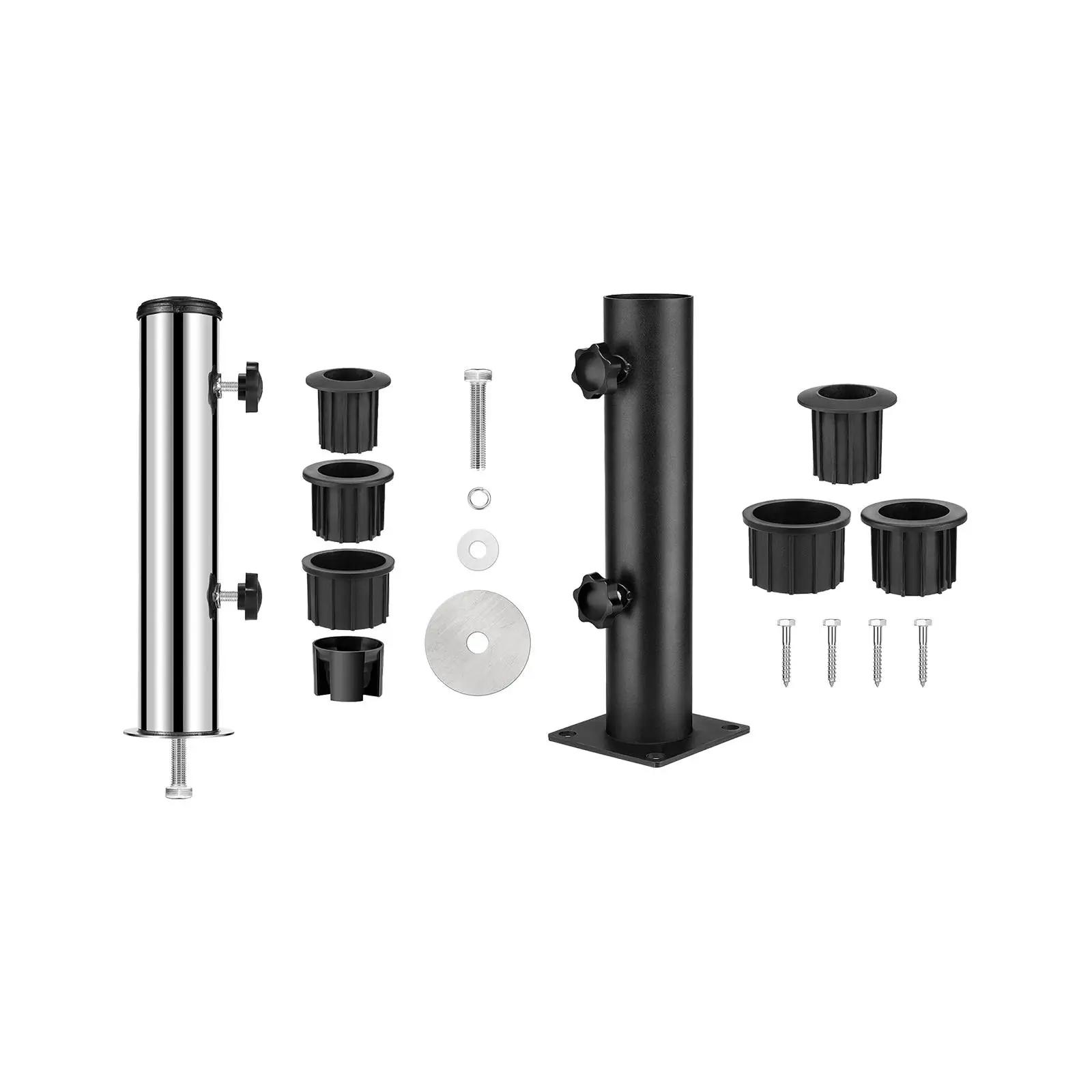 Support de base de parasol en acier robuste avec pince de fixation de rechange pour quais, pelouses,