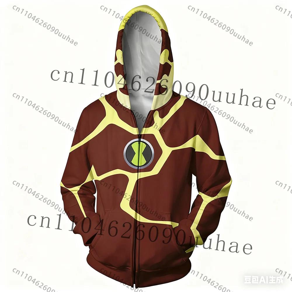 Nouveau Anime Omnitrix Ben10 sweat à capuche Cosplay pull Ben Tennyson imprimé enfant sweat à capuch