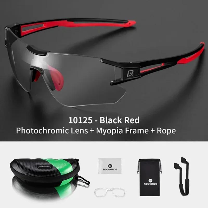 ROCKBROS lunettes de cyclisme photochromiques lunettes de soleil de sport pour hommes lunettes de vé