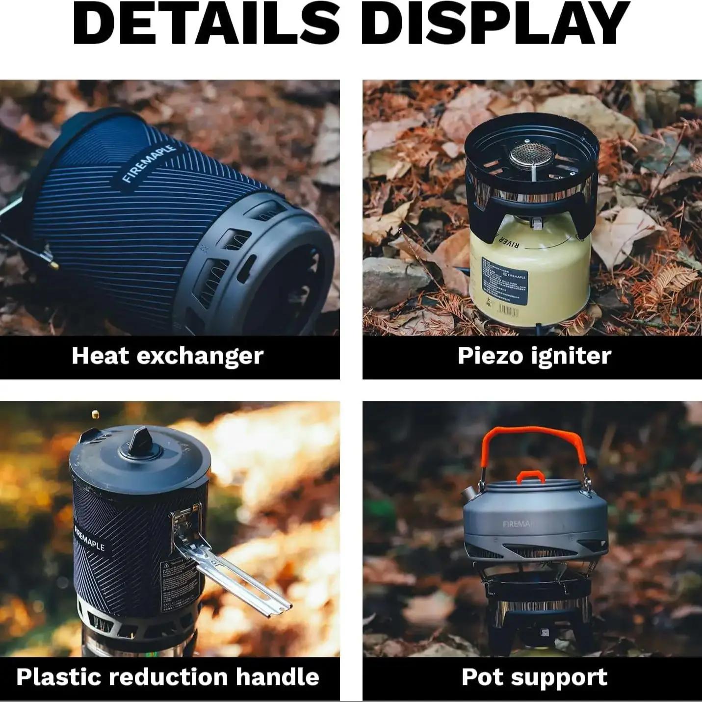 Fire-Maple FMS-X2 PRO Système de cuisson Brûleur à gaz avec Piezo VILLE Camping tout-en-un Cuisinièr