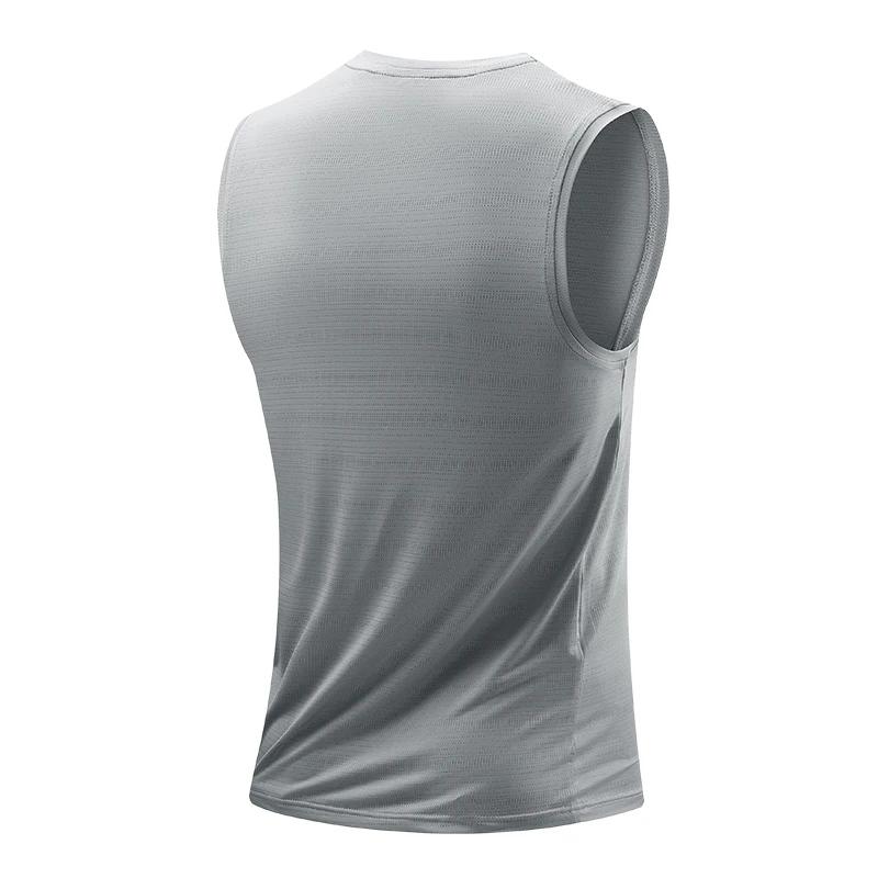 CHRLCK gilet de course pour hommes séchage rapide débardeur de gymnastique hommes Fitness chemise sa