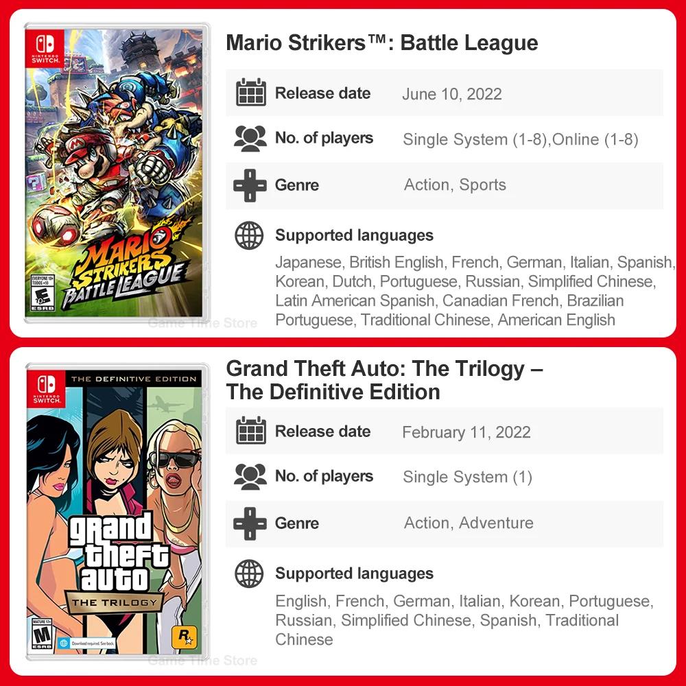 Jeux les plus vendus au Mexique Jeux Nintendo Switch Pokemon Legends ZA Super Mario Galaxy 1+2 GTA S