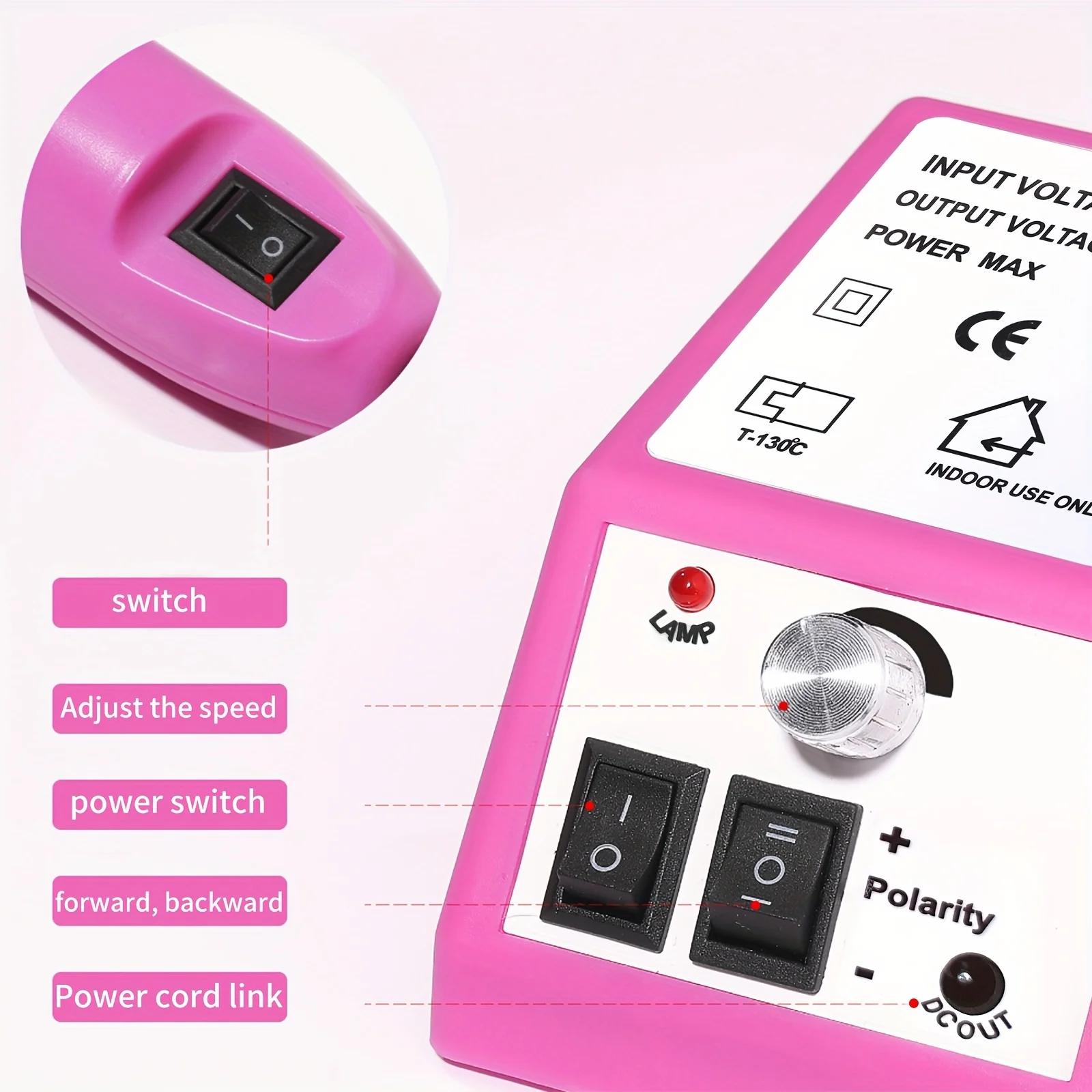 LINMANDA 20000 tr/min manucure perceuse ensemble électrique perceuse à ongles Gel dissolvant Portabl