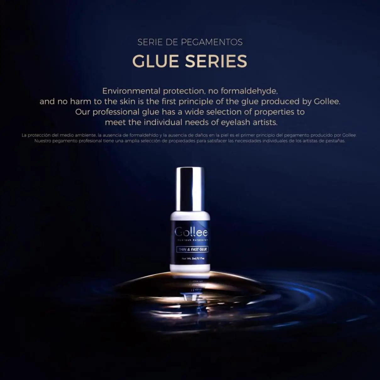 Gollee 5ml colle d'extension de cils 0.5 secondes séchage rapide colle d'extension de faux cils Goll