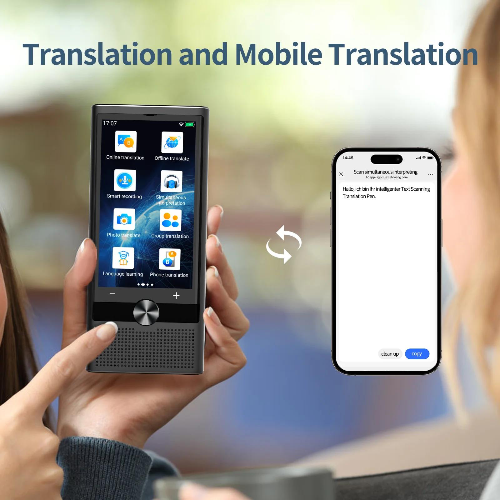 Appareil de traduction de langues, traduction de photos en temps réel, traducteur intelligent Portab