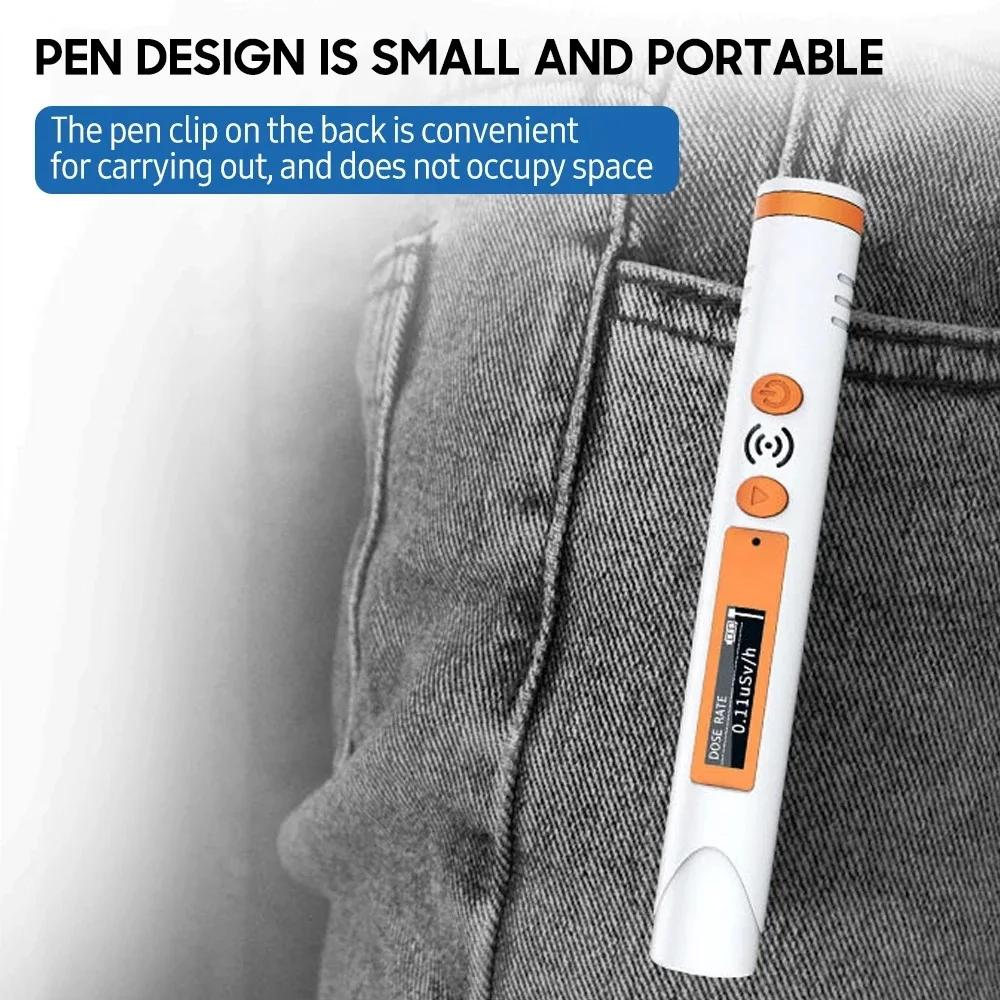 Détecteur de rayonnement nucléaire de Type stylo de poche HFS-P3, alarme de dose de rayons x y β, co