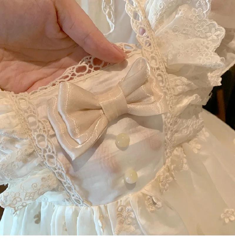 Robe de princesse Lolita française pour filles, nouveau style d'été, robe pour enfant d'un an, robe