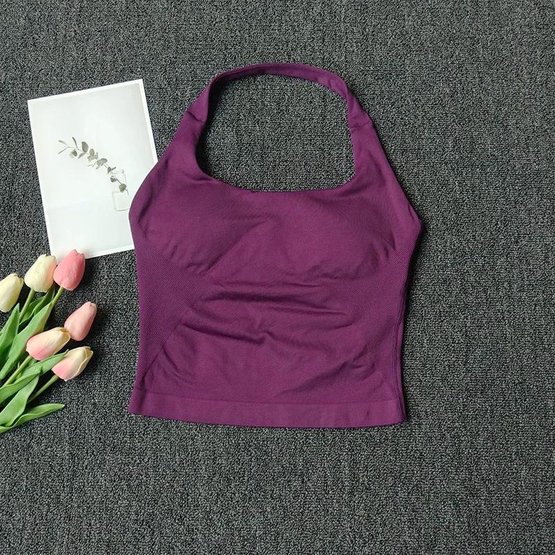 Bralette dos nu à col carré pour femme - Bretelles épaisses, coupe ajustée, coussinets amovibles, id
