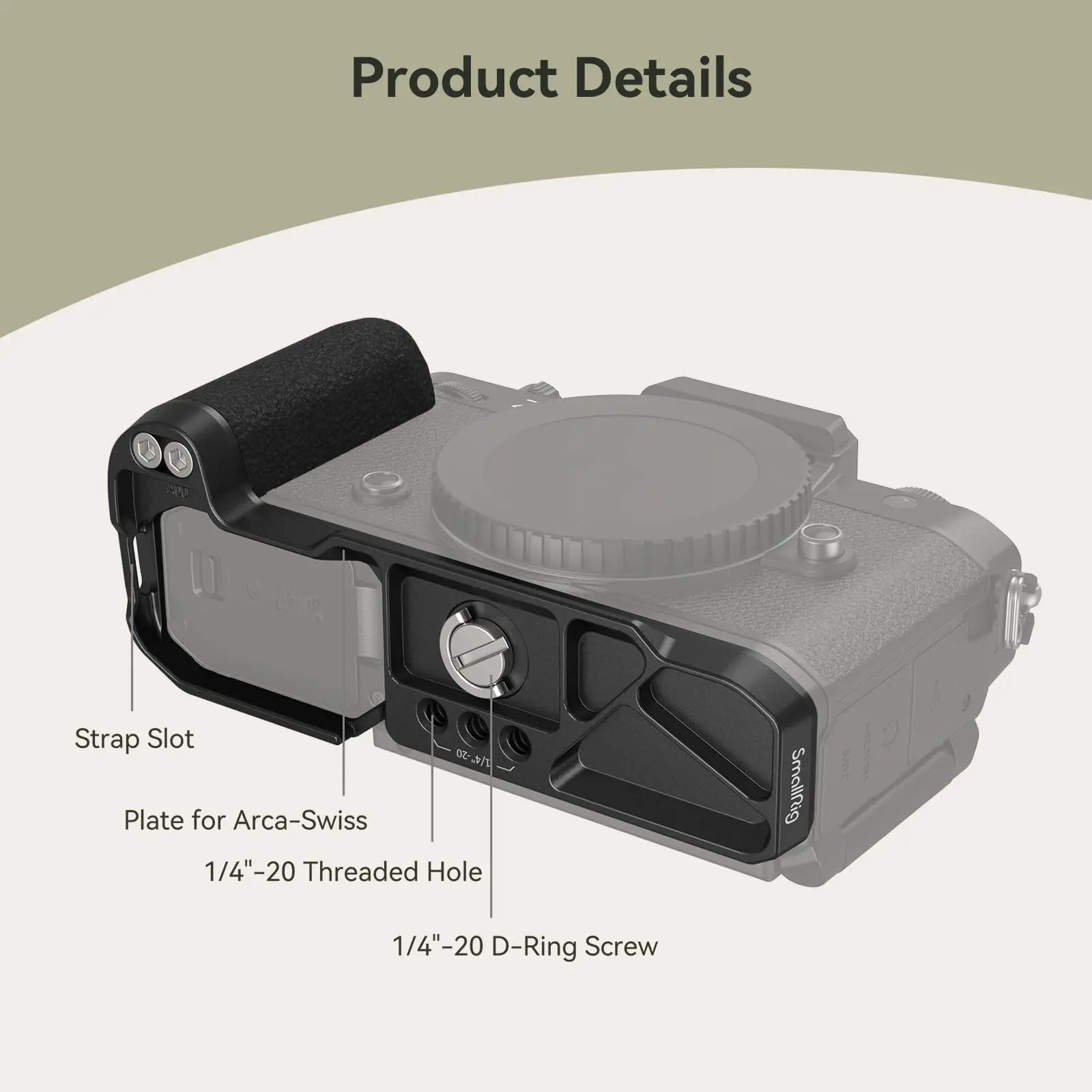 SmallRig Z f – poignée en forme de L pour Nikon Z f, poignée en Silicone avec plaque à dégagement ra