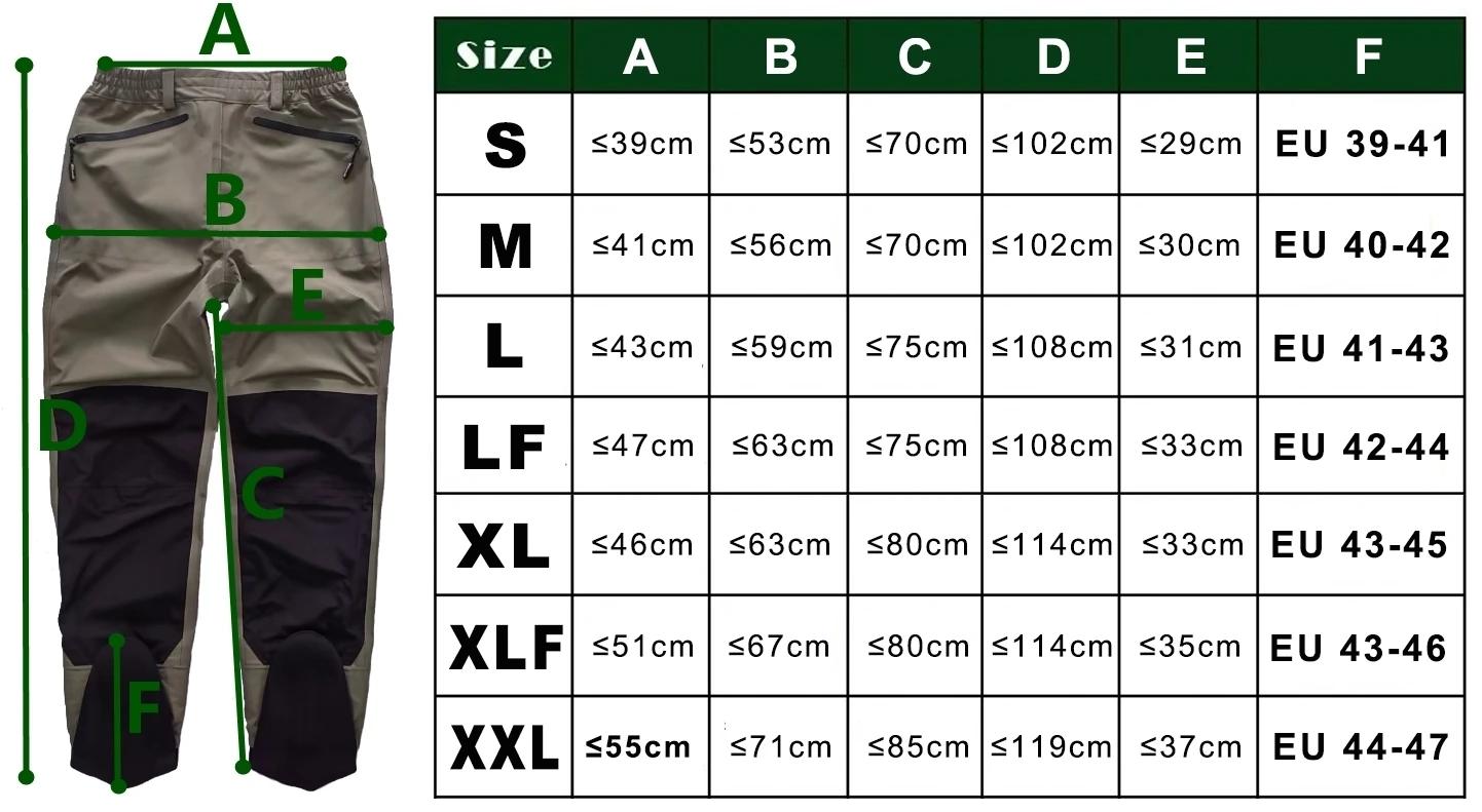 3 couches respirant imperméable à l'eau pêche à la mouche taille cuissardes bas haut pantalon Wader