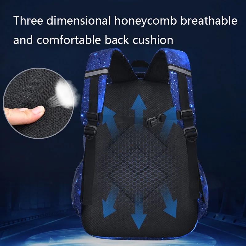 Sac à dos pour enfants mode ciel étoilé enfants sacs d'école imperméables pour garçons filles sac à