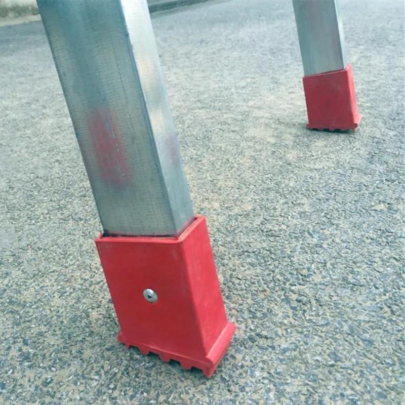 Leggings en caoutchouc d'échelle en aluminium coordonnants UNIS issants, couvercles anti-poussière p