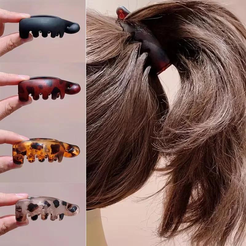 1 pièce/4 pièces Épingle à cheveux banane antidérapante simple pour femme – Ronde, adaptée à fixer q