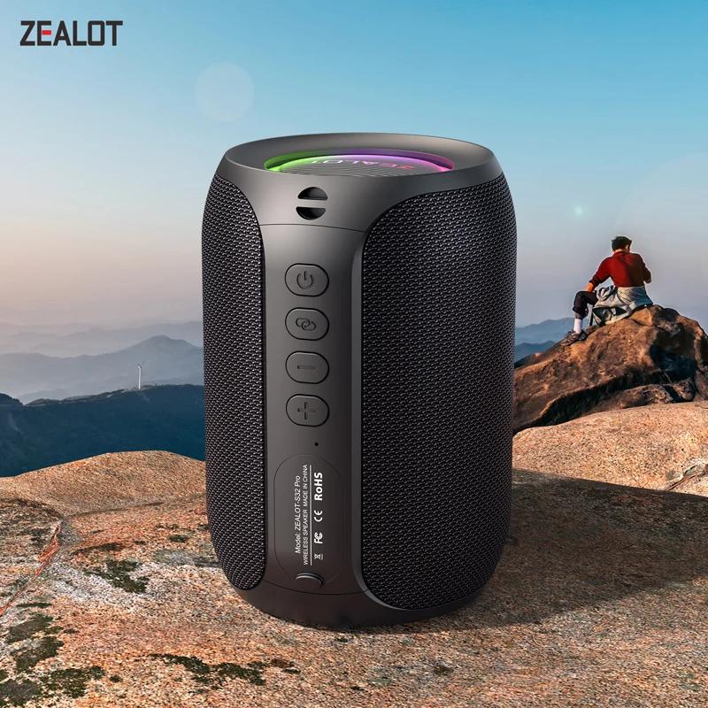 ZEALOT-S32PRO 15W Portable Bluetooth 5.2 haut-parleur extérieur étanche sans fil TWS Mini colonne bo