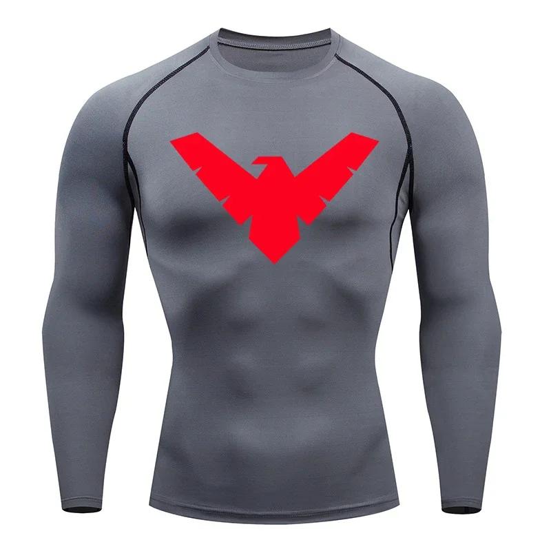 Chemise de Compression d'été à manches courtes pour hommes, haut de sport, t-shirt de course, séchag