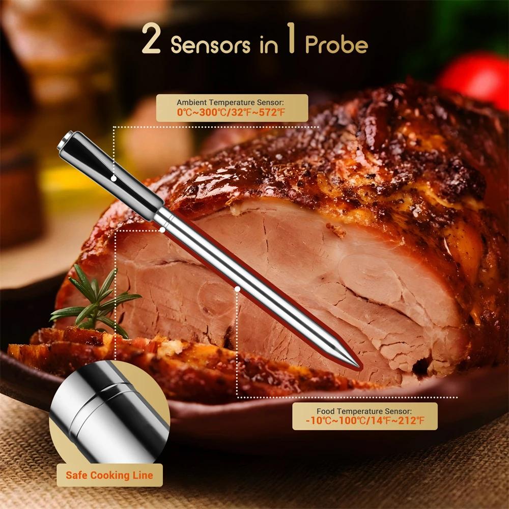 INKBIRD thermomètre à viande sans fil INT-11P-B thermomètre à viande Bluetooth sans fil pour griller