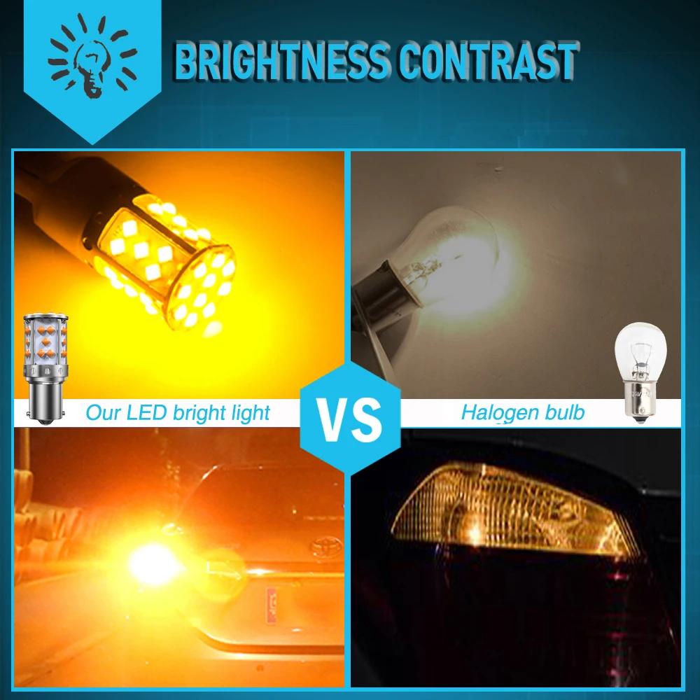 Un paquet 1156 P21W ba15s Bau15s PY21W 7507 LED Canbus sans Hyper Flash clignotant ampoule résistanc