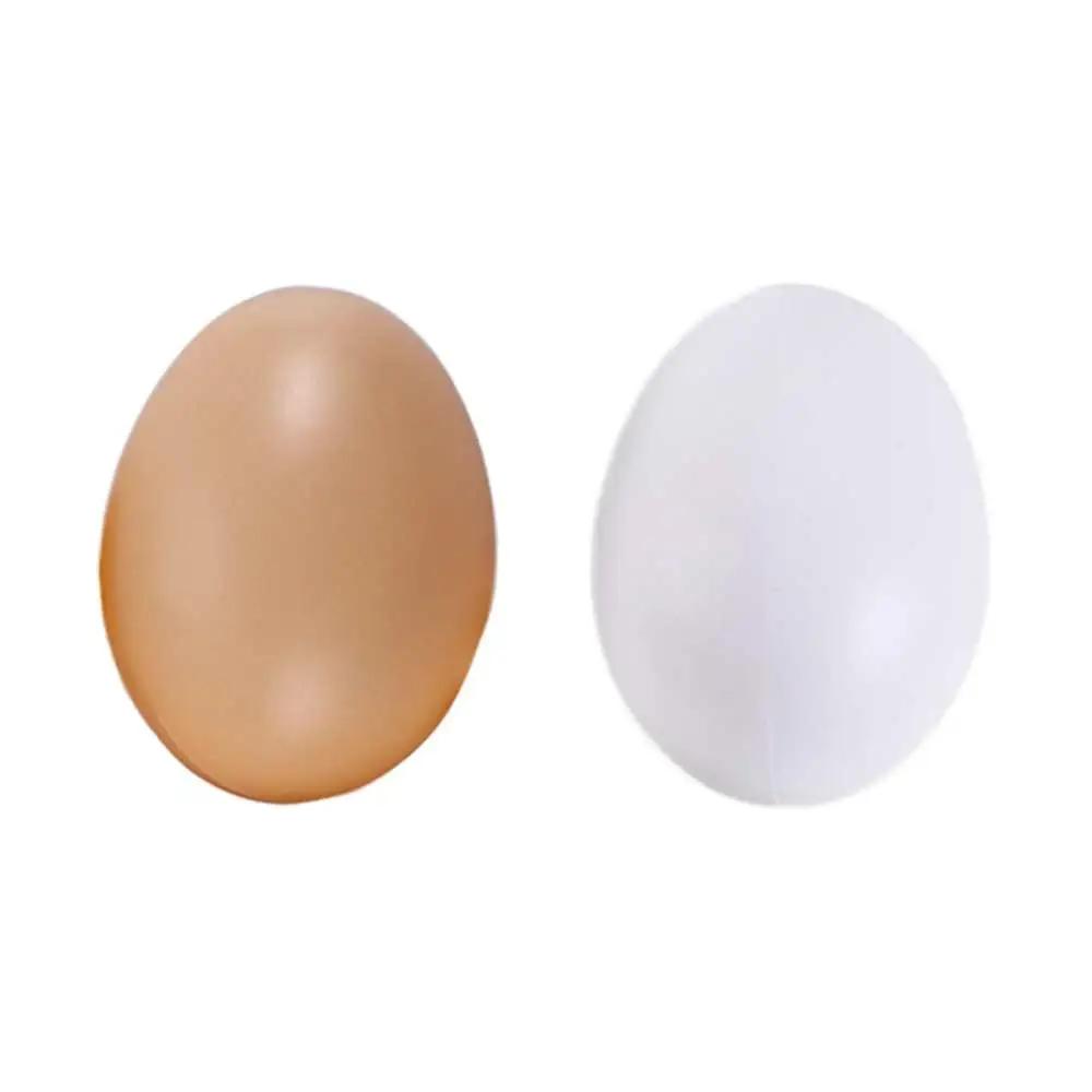 10 pièces/ensemble oeuf poule volaille élevage Simulation faux oeufs artificiels en plastique peintu
