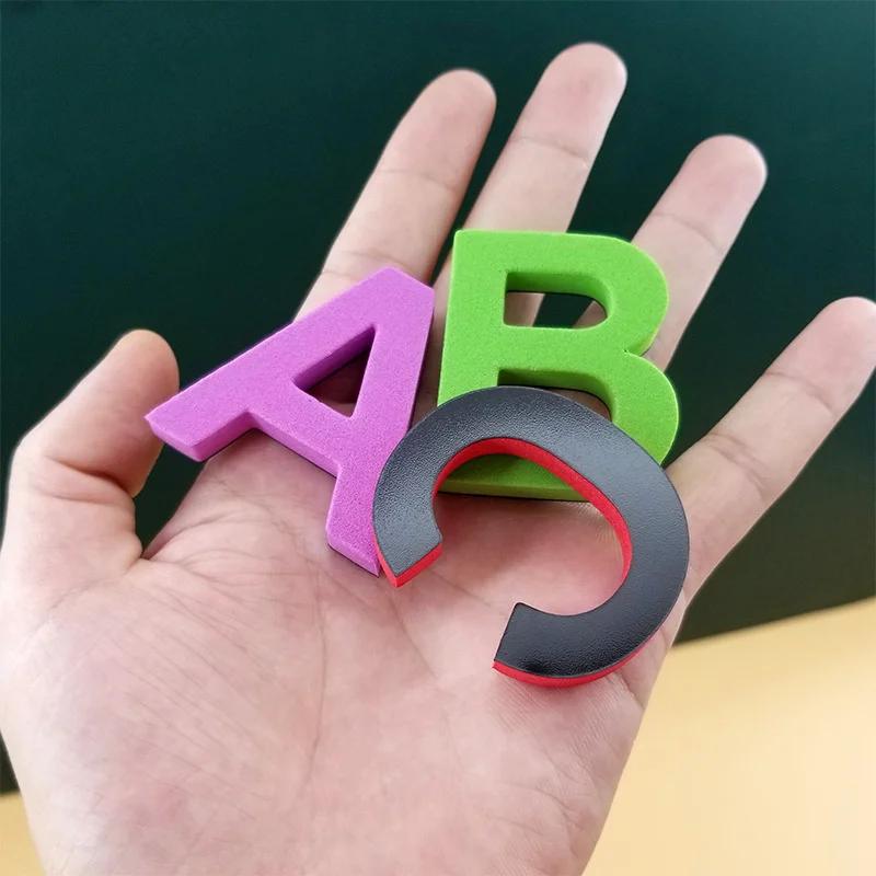 Ensemble de lettres magnétiques en mousse EVA, 24 à 76 pièces, pour apprendre l'orthographe et compt