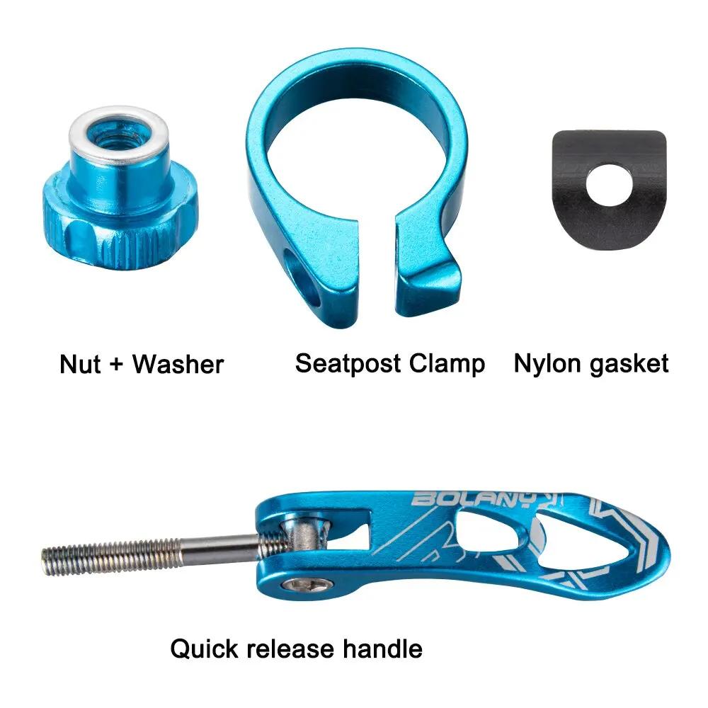 BOLANY-Collier de serrage de tige de dégager de vélo VTT, dégagement rapide, alliage ultraléger, acc