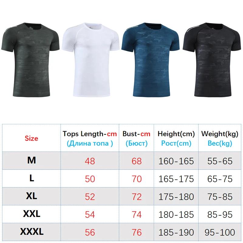 T-shirt de Sport à manches courtes pour homme, séchage rapide, respirant, pour entraînement, course
