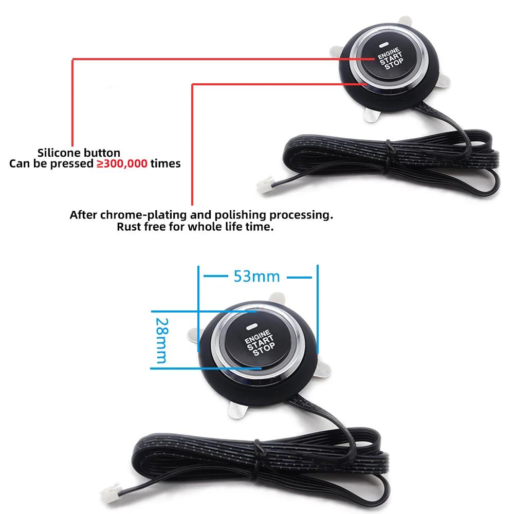 Démarreur à distance pour voiture, alarme avec système intelligent de démarrage automatique, bouton