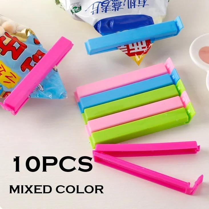 Clips Minces en Plastique pour Documents de Bonbons, Bancs de Bouche, Outil pour Garder les Biscuits