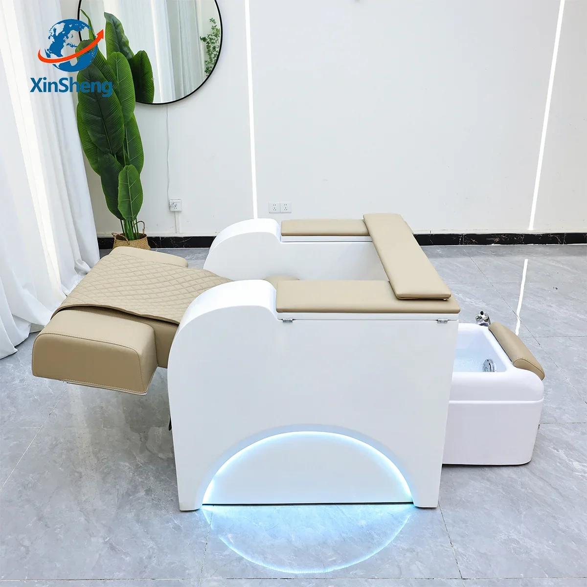 XinSheg 2025 chaise de Spa de pédicure électrique canapé de Salon de manucure avec Massage de dos au