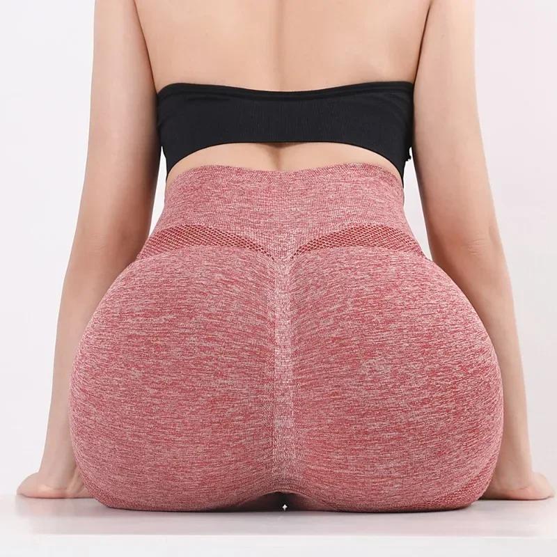 Leggings de sport sans couture pour femme, pantalons de yoga taille haute, vêtements de fitness et d