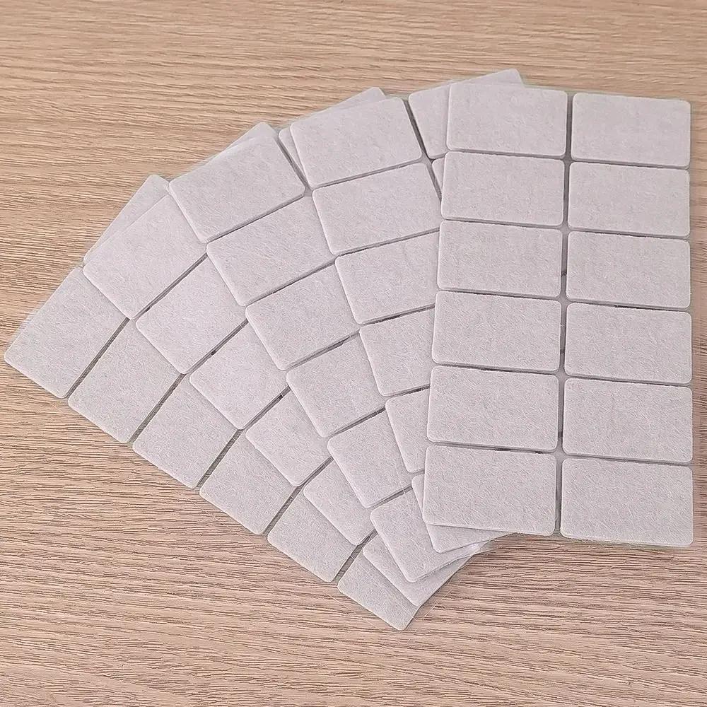 Coussinets de pieds de chaise en feutre, protection de sol, auto-adhésifs pour meubles, rectangulair