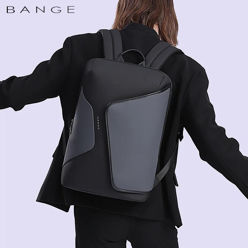 Sac à dos d'affaires BANGE pour hommes, sac à dos d'école imperméable de luxe, sac à dos pour ordina