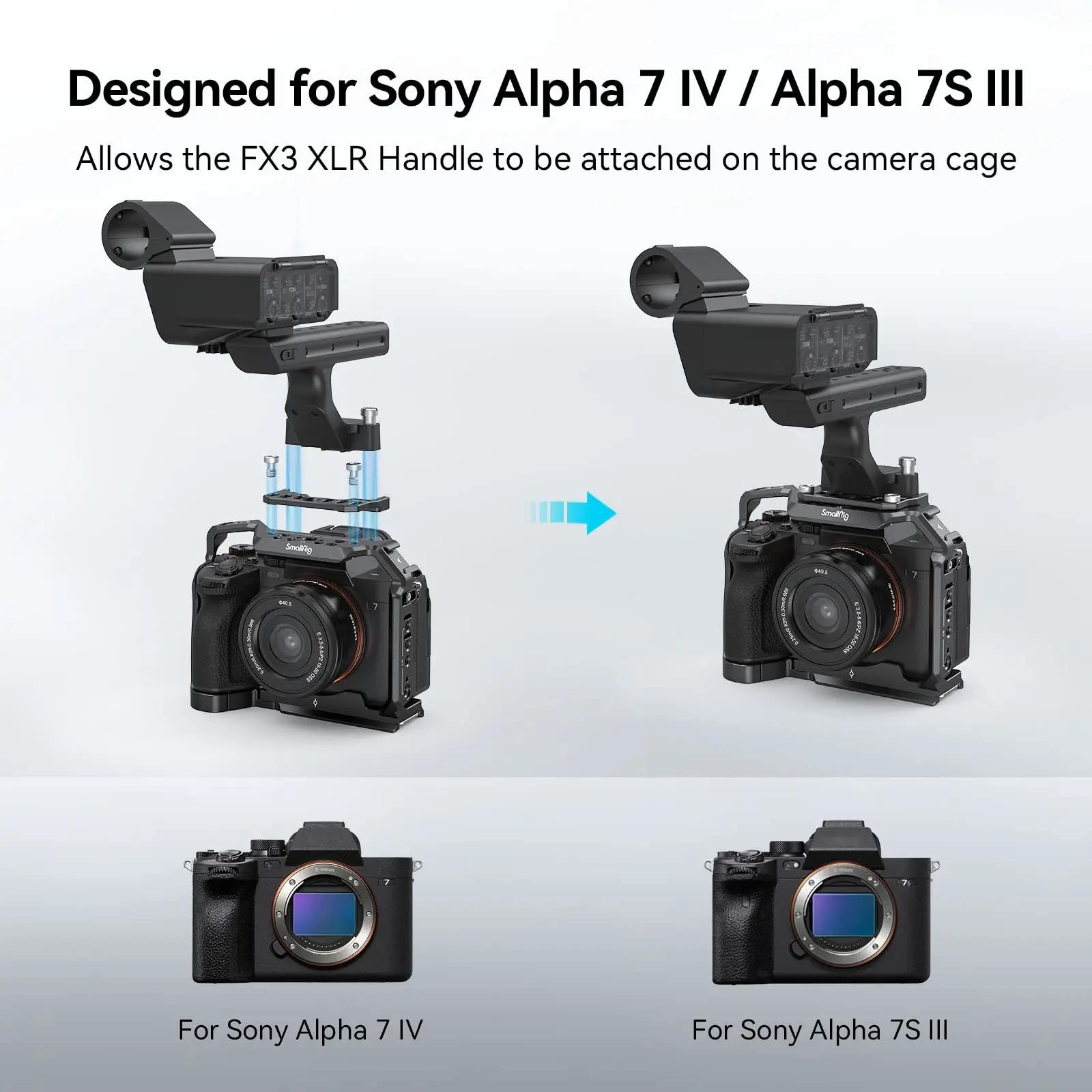 SmallRig – plaque supérieure pour unité XLR Sony FX3, poignée originale FX3, avec trous filetés de 1