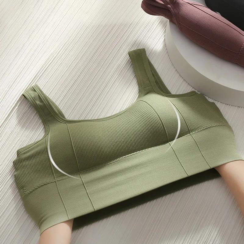 Soutien-gorge de sport femme anti-transpiration - Haut fitness sans coutures pour yoga et gym