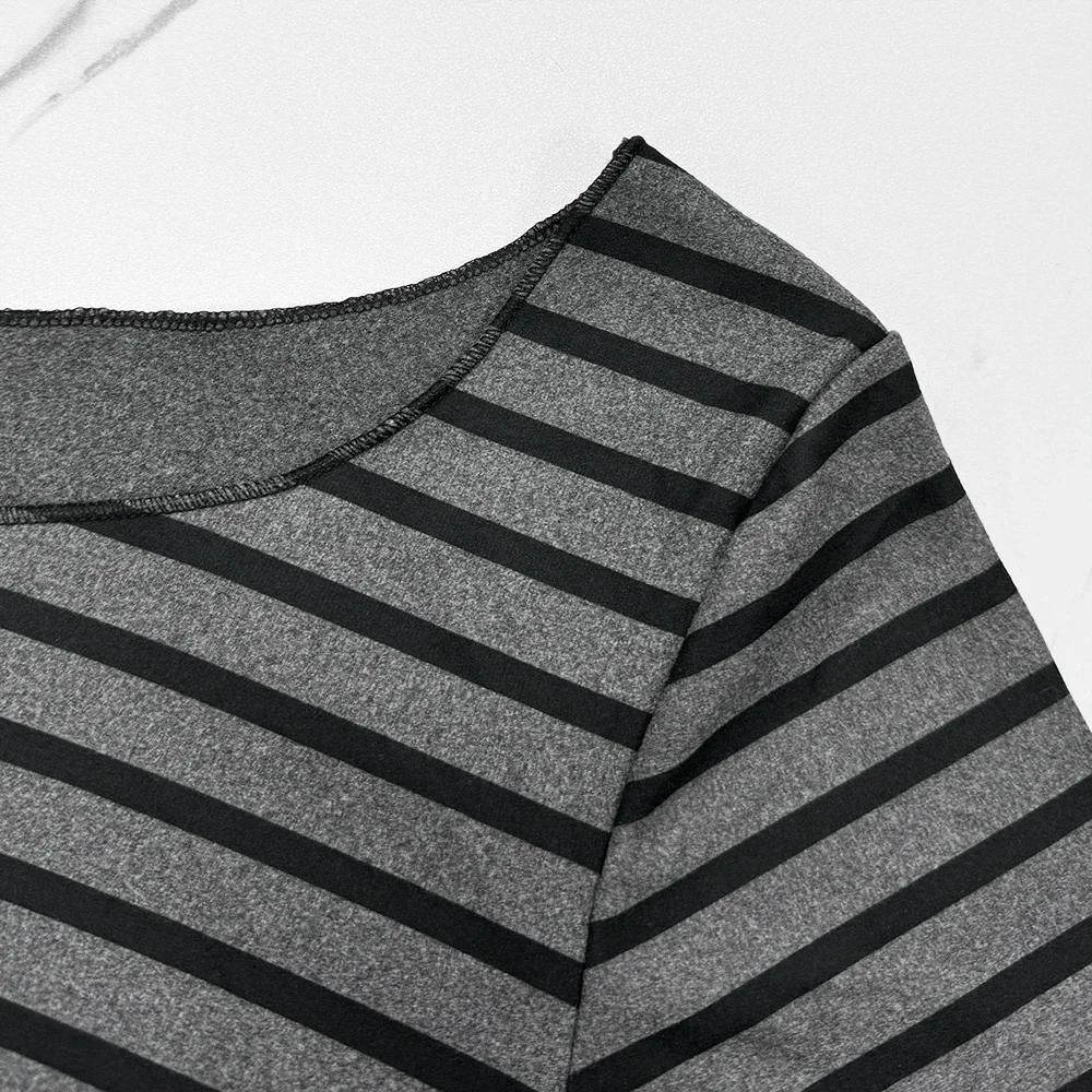 T-Shirt rayé à manches longues pour femmes, nouveaux modèles de base japonais, Slim, sans bretelles,