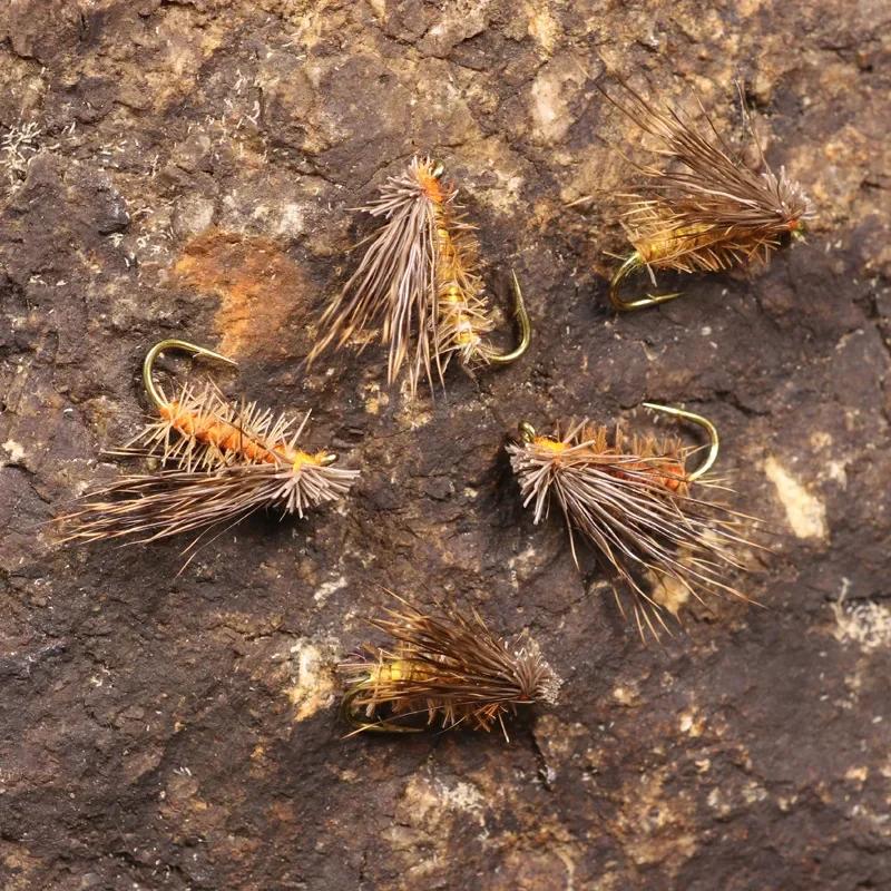 10 pièces/lot appât artificiel insectes leurre cerf cheveux secs mouche leurres de pêche doux bar de