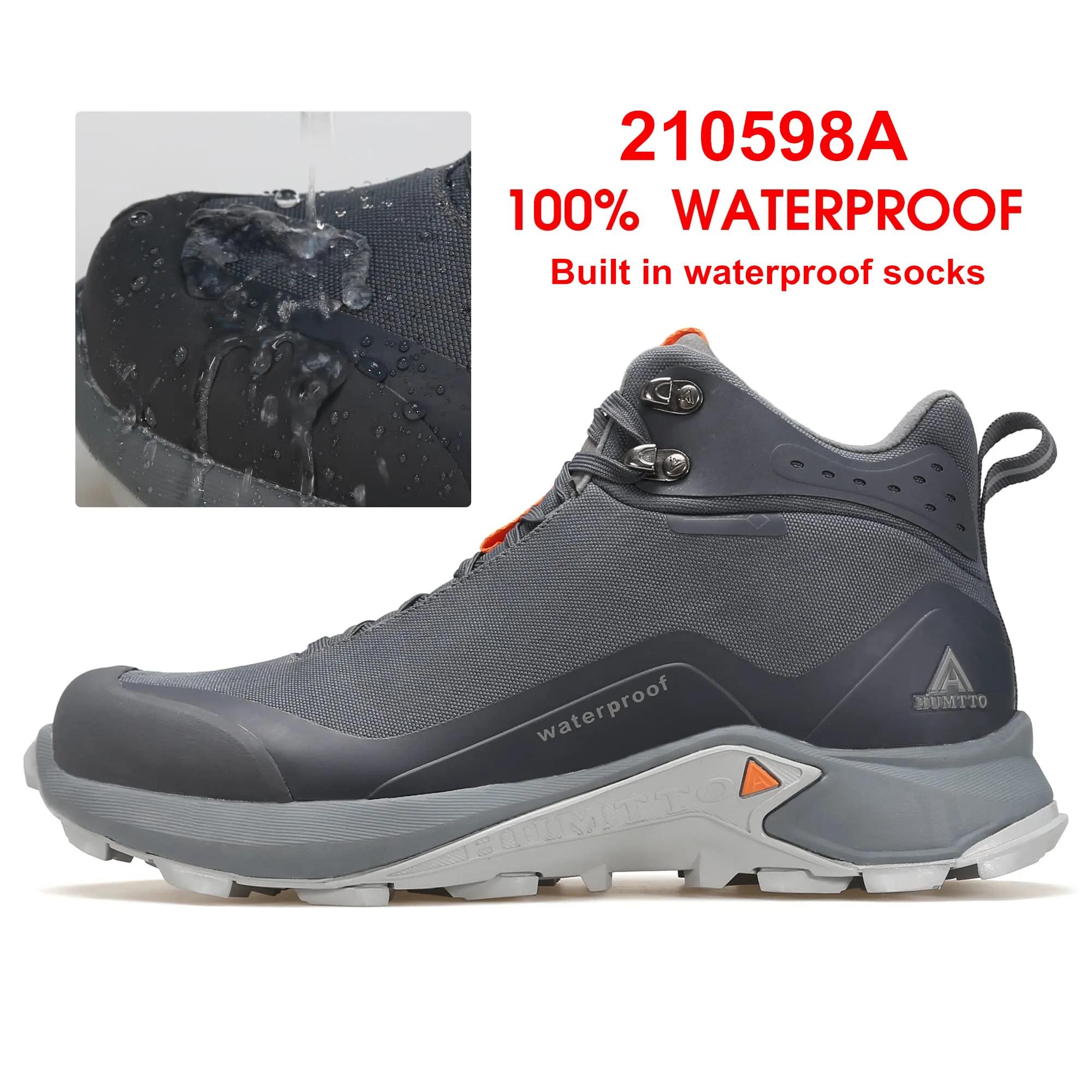 Bottines de randonnée imperméables pour hommes - Chaussures de trekking hiver et escalade