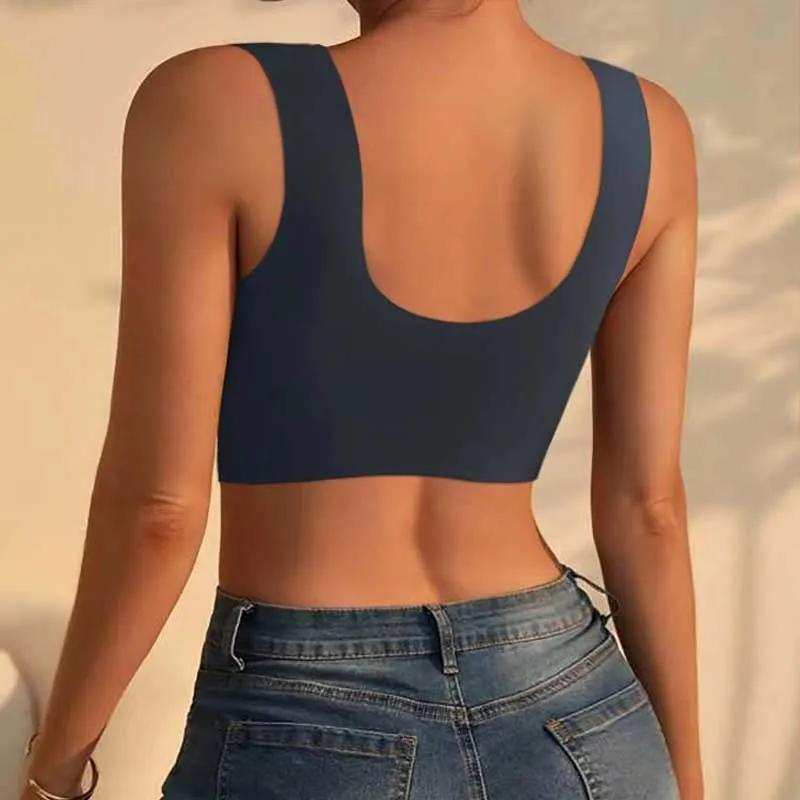 Sous-vêtements de sport pour femmes, soutien-gorge Invisible, sans couture, respirant, confortable,