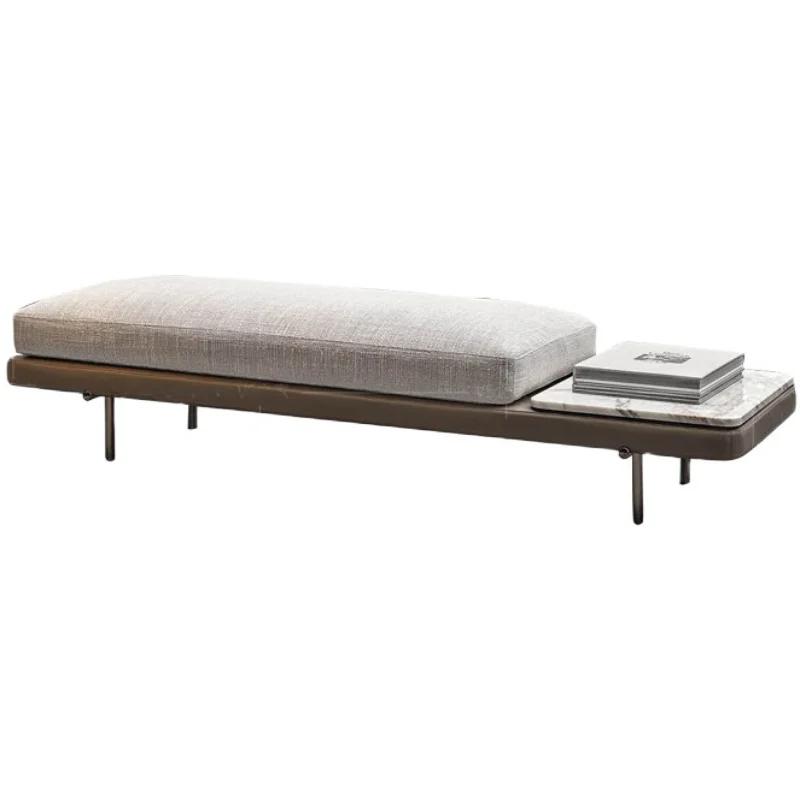 Pouf doux escabeau Salon nordique design hôtel luxe mode gain de place pied Tabouret chambre décor T