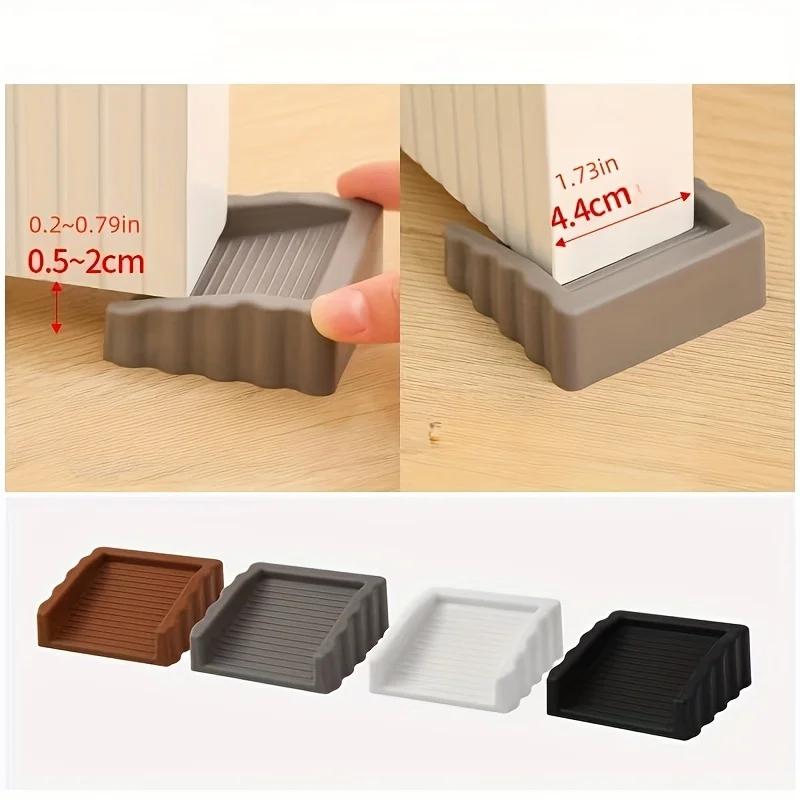 Bloc d'arrêt de porte en Silicone, 2 pièces, butoir de porte à cale, pour maison et bureau, retenue