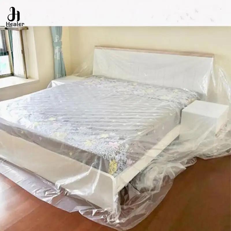 Juste anti-poussière imperméable pour meubles en plastique, housse anti-poussière pour voiture, lit,