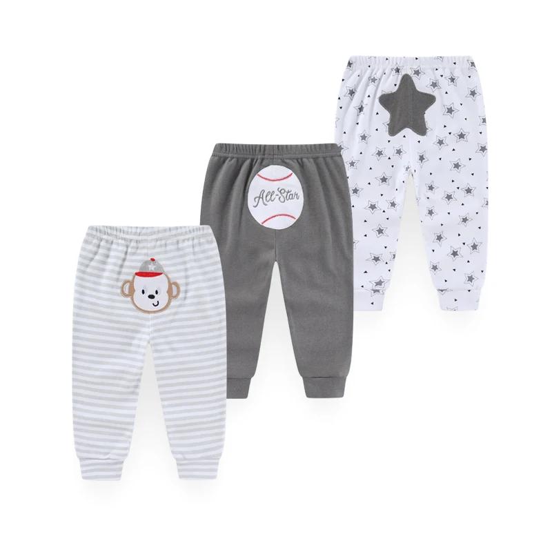 Kiddiezoom 3 pièces/lot quatre saisons mode dessin animé unisexe 100% coton bébé garçon fille pantal