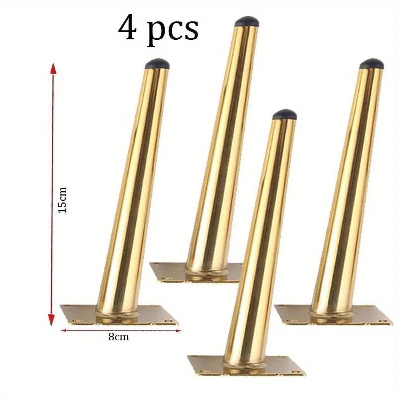 4 pièces pieds de canapé ronds en métal massif meubles jambes canapé pieds de remplacement parfait m