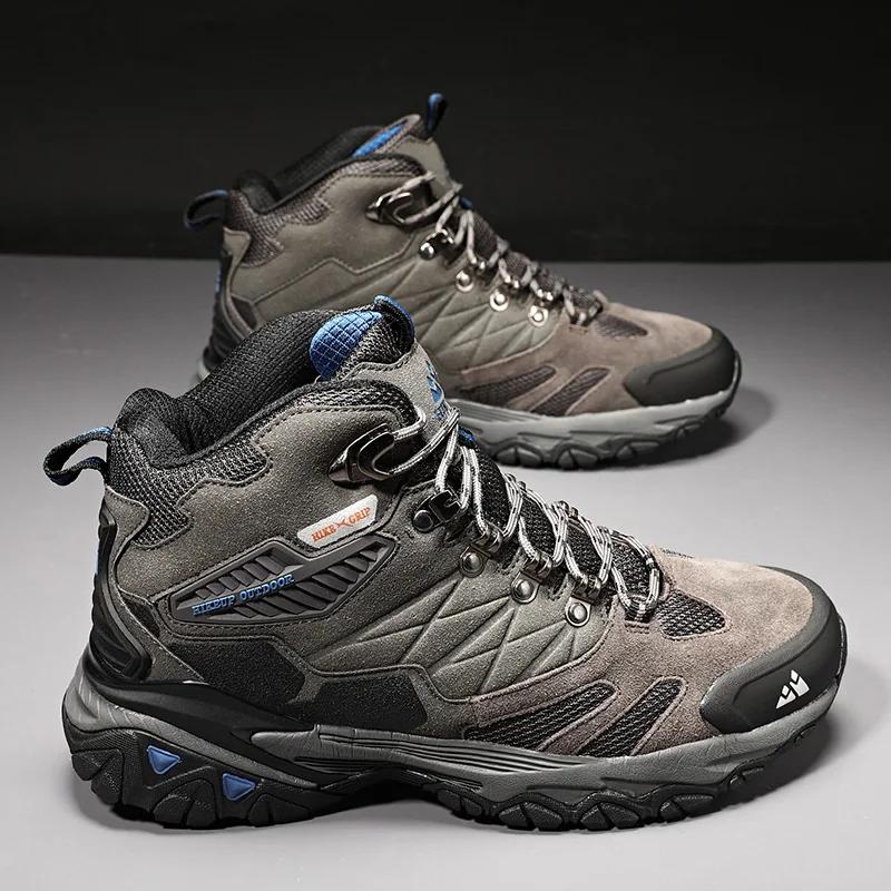 Bottes de randonnée homme HIKEUP imperméables : chaussures tactiques militaires pour trekking et combat