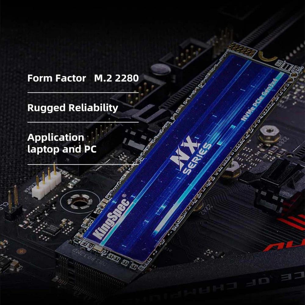 KingSpec disque dur NVME SSD, M.2 PCIe 128, avec capacité de 256 go, 512 go, 3400 go, 1 to, 2 to, vi