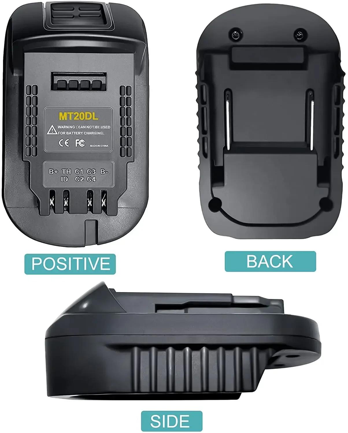 Adaptateur de batterie MT20DL pour Makita 18V Bl1830 Bl1860 Bl1815, conversion de batterie Li-Ion en