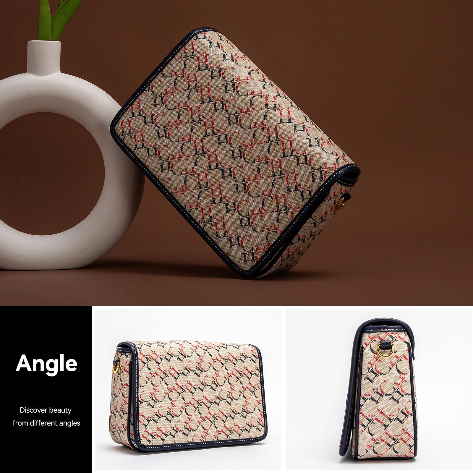 CHCH – sac de selle pour femmes, nouvelle marque, lettre imprimée, sac à bandoulière croisé à rabat,
