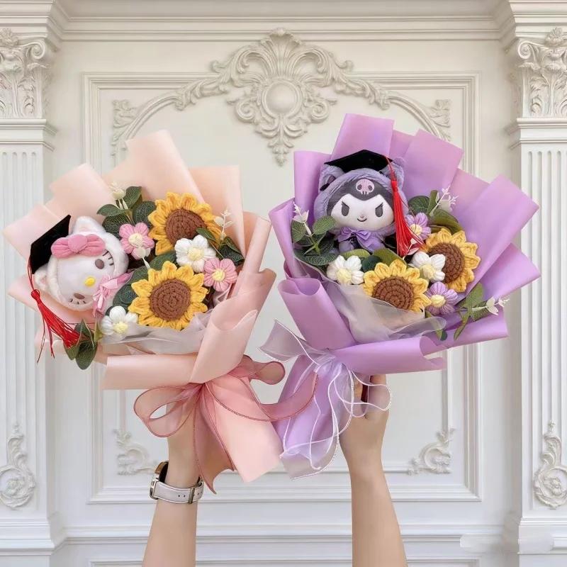 Jouets en peluche série dessin animé Hellokitty Kulomi, Bouquet de remise de diplôme créatif, cadeau