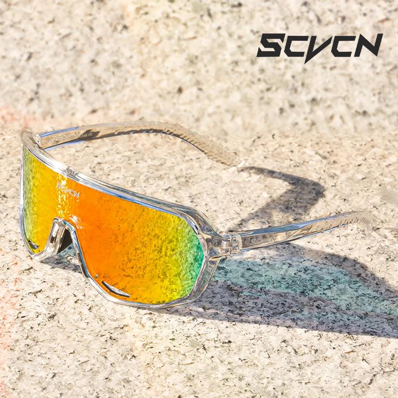 SCVCN lunettes de cyclisme UV400 lunettes de soleil photochromiques hommes soleil VTT route lunettes