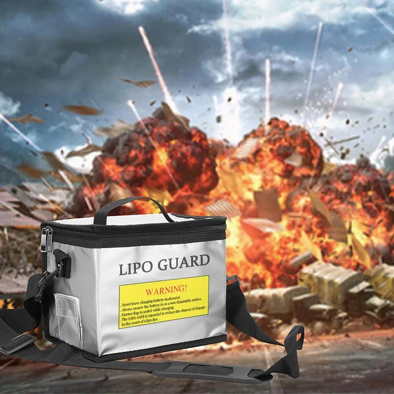Sac de sécurité pour batterie Lipo 215x145x165mm, sac ignifuge et antidéflagrant, protection de batt