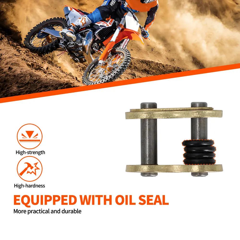 Lien d'anneau de boucle de chaîne de moto, connecteur de connexion de chaîne lourde 420 428 520 525